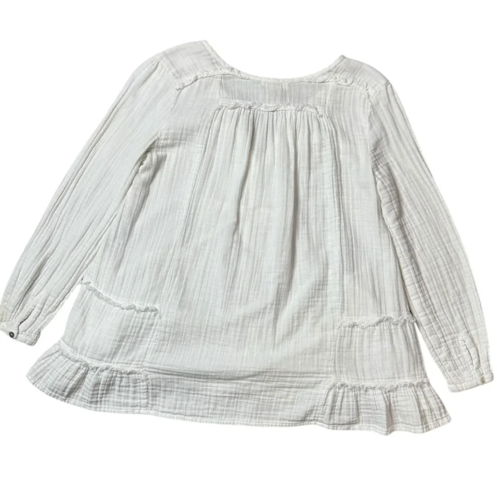 Sundance Cotton Gauze Boho Peasant Top size PM - Picture 3 of 7